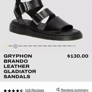 Gryphon Brando Leather Gladiator Sandals